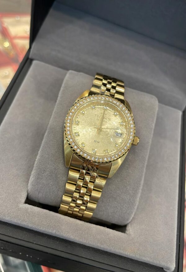 Relógio Technos Riviera Dourado com Detalhes em Cristais